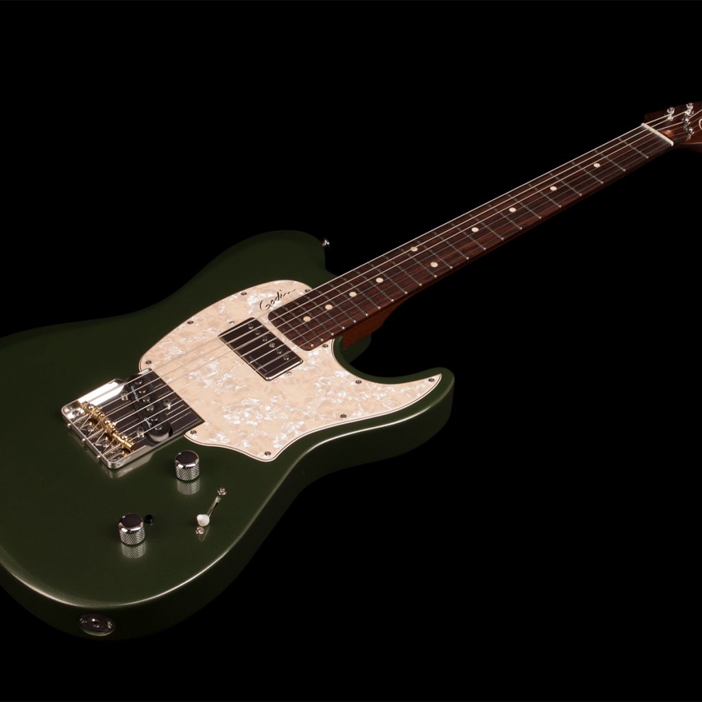 Godin Stadium '59 Ltd Sh Trem Rw - Desert Green - Televorm elektrische gitaar - Variation 3