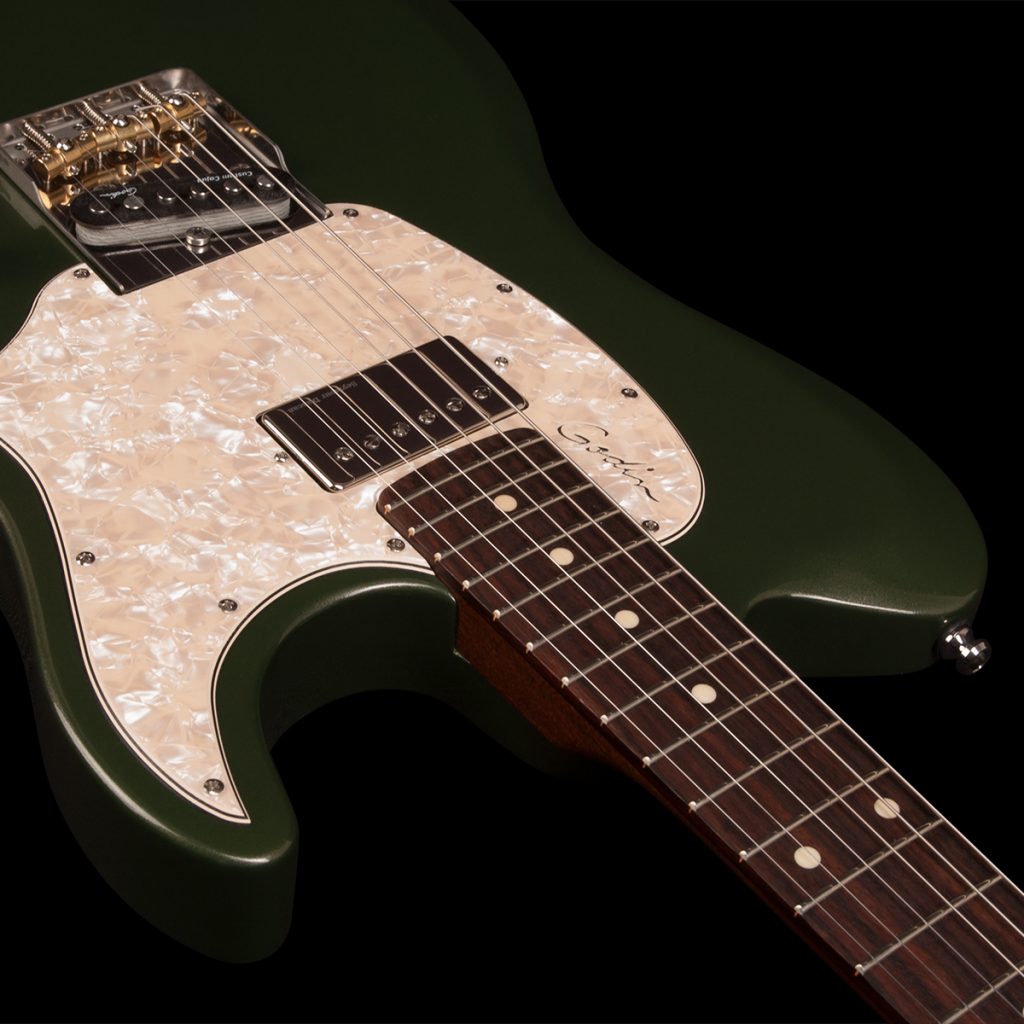Godin Stadium '59 Ltd Sh Trem Rw - Desert Green - Televorm elektrische gitaar - Variation 4