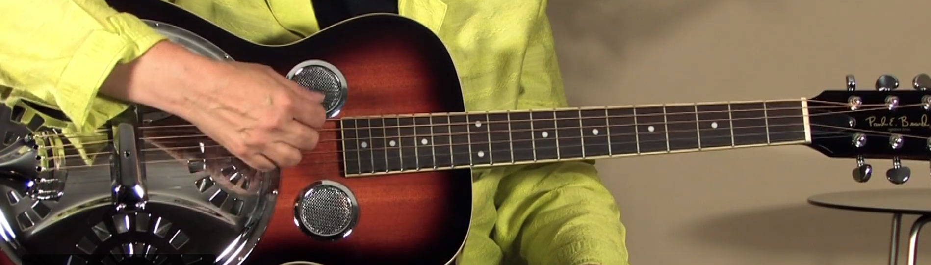 Gold Tone Paul Beard Pbr Roundneck Resonator Guitar Tout Acajou +etui - Sunburst - Dobro resonatorgitaar - Variation 1