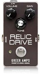 Overdrive/distortion/fuzz effectpedaal Greer amps Relic Drive