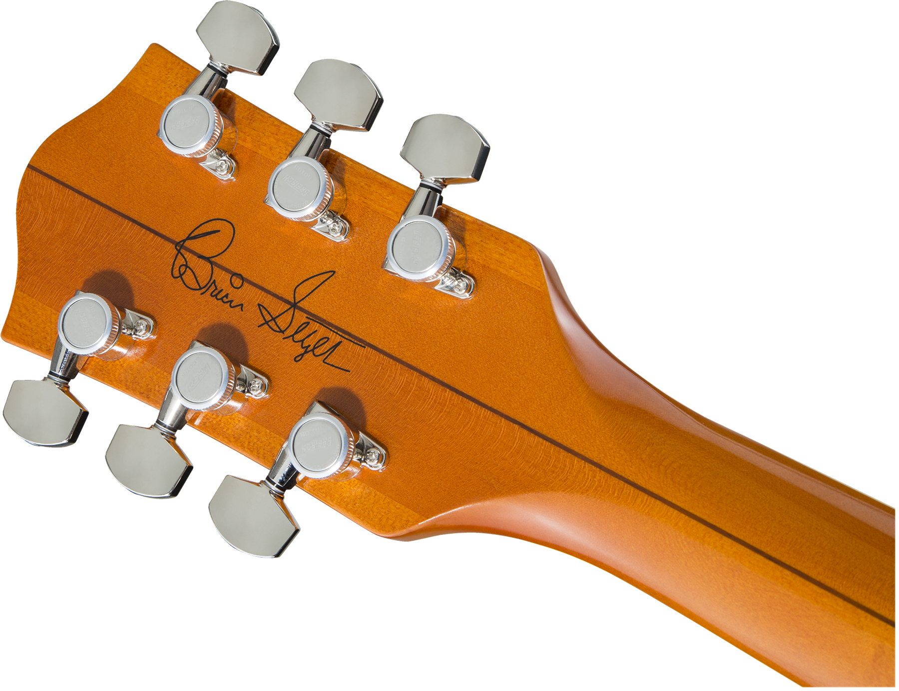 Gretsch Brian Setzer G6120t-bssmk '59 Smoke Nashville Japon Signature Bigsby Eb - Smoke Orange - Semi hollow elektriche gitaar - Variation 3