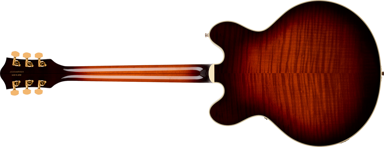 Gretsch Broadkaster Lx Center Block Dc Bigsby Gh Pro. Jap 2h Trem Eb - Havana Burst - Semi hollow elektriche gitaar - Variation 1