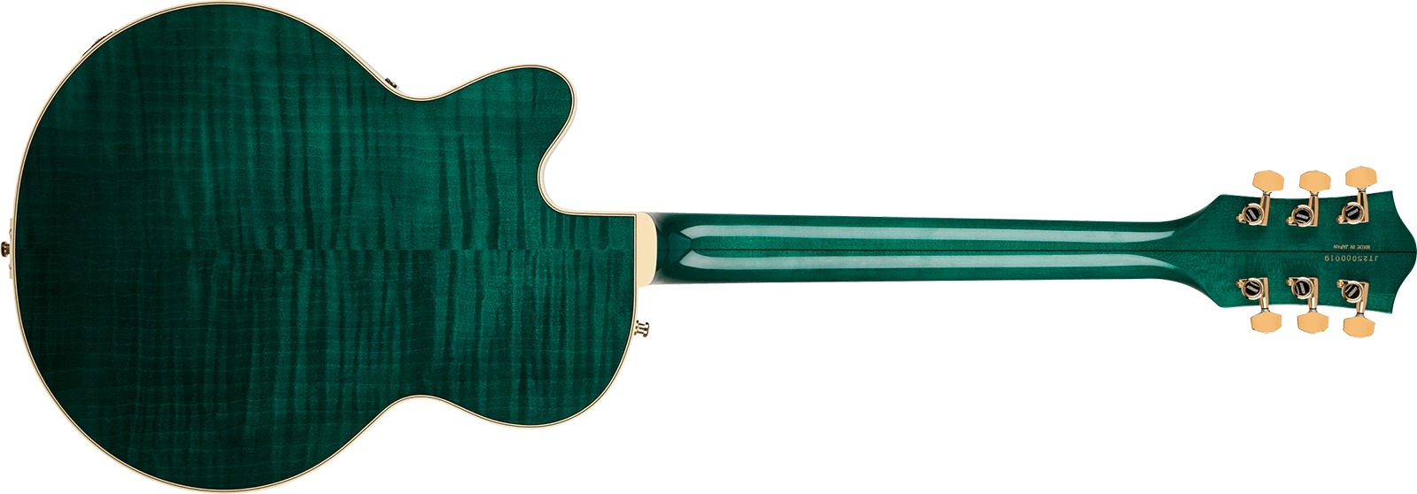 Gretsch Broadkaster Lx Jr Center Block Bigsby Gh Pro. Jap 2h Trem Eb - Tropic Aura - Semi hollow elektriche gitaar - Variation 1