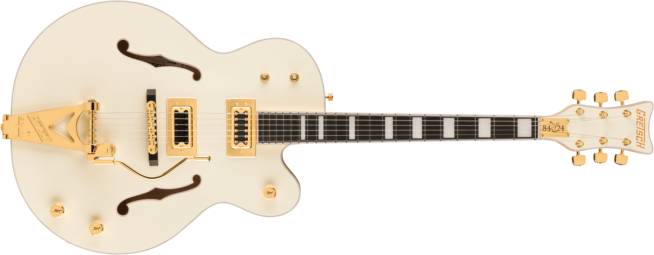 Gretsch Billy Duffy Falcon G8424tg Bigsby Jap Ltd Signature 2h Trem Eb - Vintage White - Semi hollow elektriche gitaar - Main picture