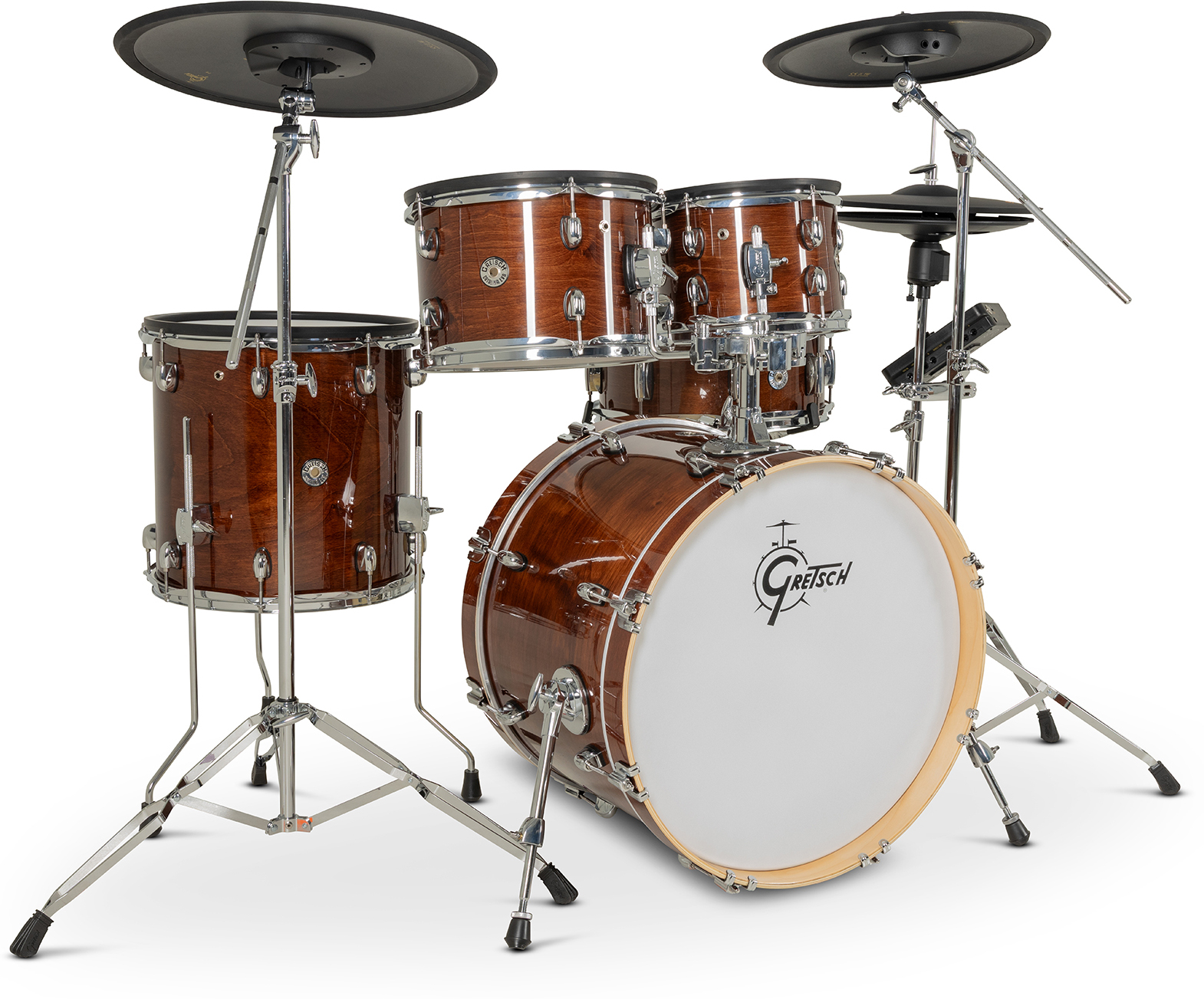 Gretsch Catalina Evo 5 Pc Kit Walnut Glaze - Elektronisch drumstel - Main picture