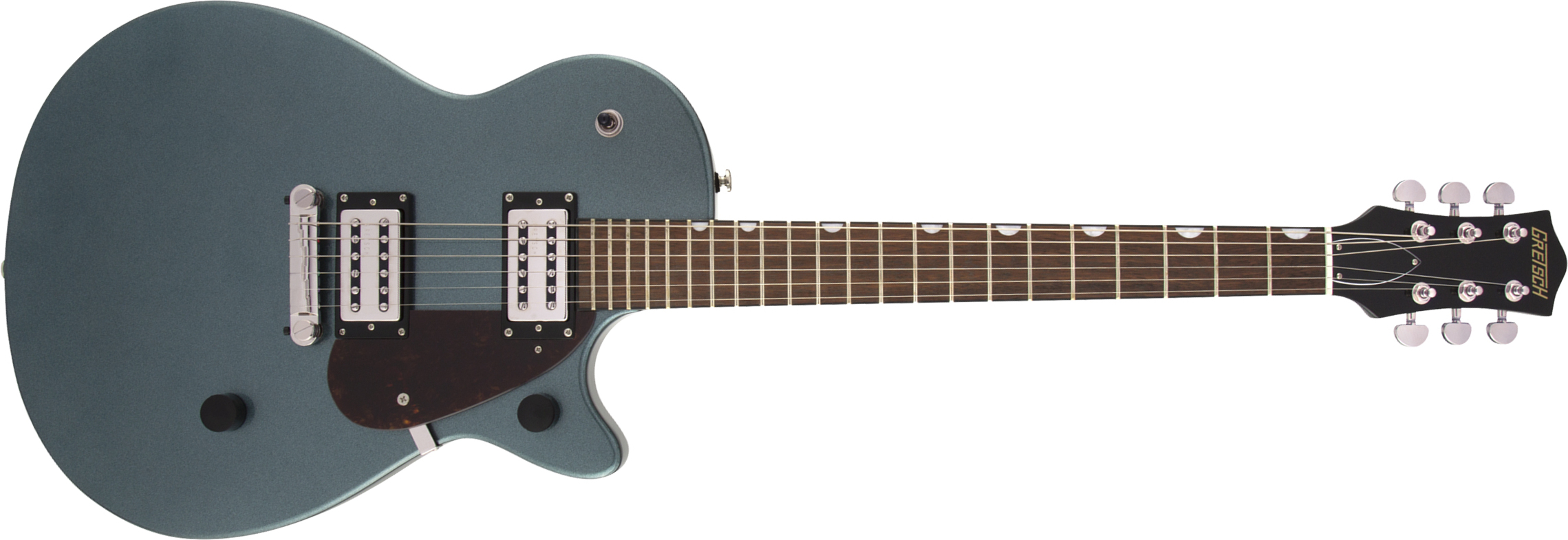 Gretsch G2210 Streamliner Junior Jet Club Hh Ht Lau - Gunmetal - Enkel gesneden elektrische gitaar - Main picture