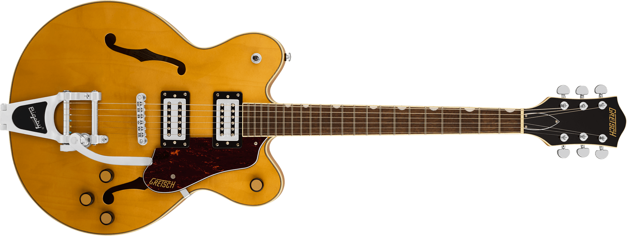 Gretsch G2622t Center Block Dc Bigsby Streamliner 2h Trem Lau - Village Amber - Semi hollow elektriche gitaar - Main picture