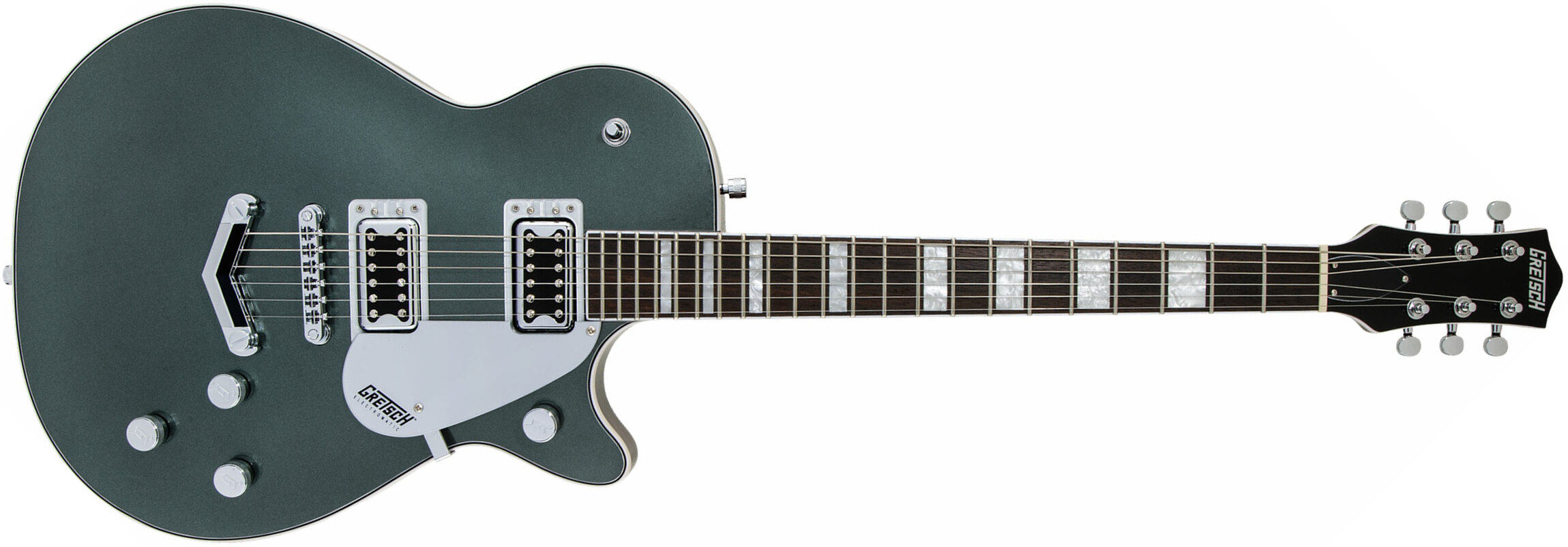 Gretsch G5220 Electromatic Jet Bt V-stoptail Hh Ht Wal - Jade Grey Metallic - Enkel gesneden elektrische gitaar - Main picture