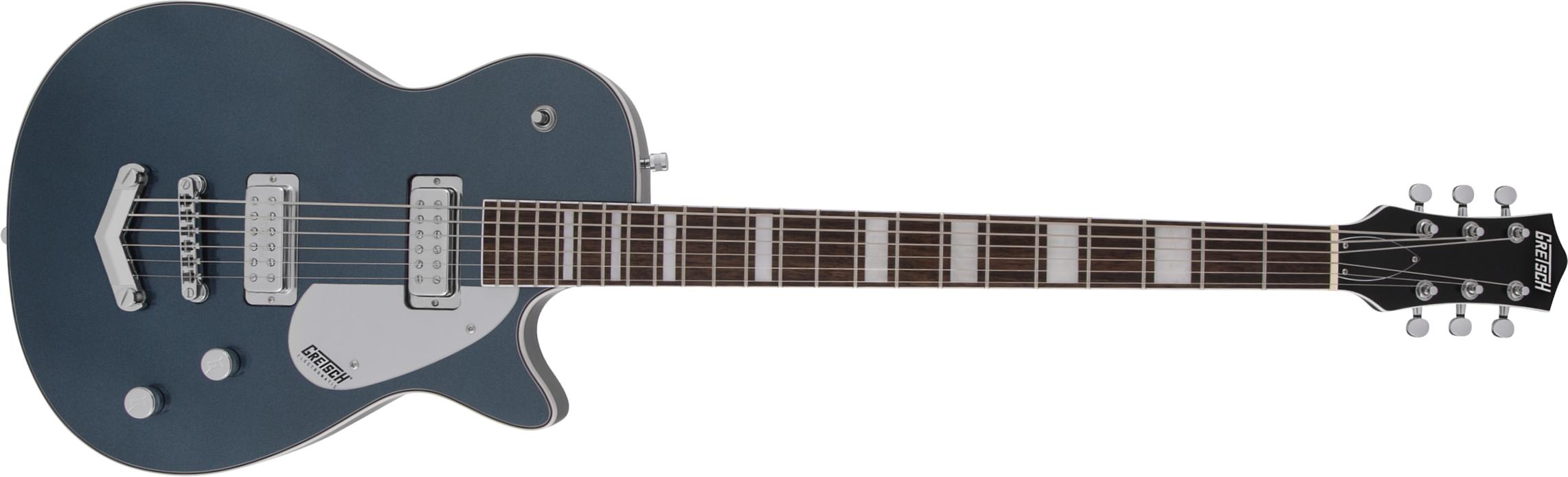 Gretsch G5260 Electromatic Jet V-stoptail Hh Ht Lau - Jade Grey Metallic - Bariton elektrische gitaar - Main picture