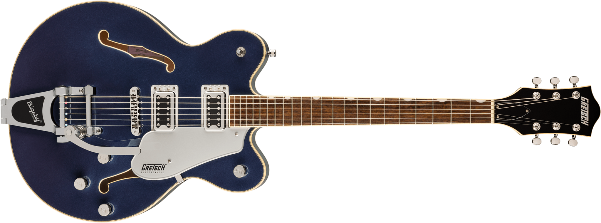 Gretsch G5622t Center Bloc Double-cut Bigsby Electromatic 2h Trem Lau - Midnight Sapphire - Semi hollow elektriche gitaar - Main picture