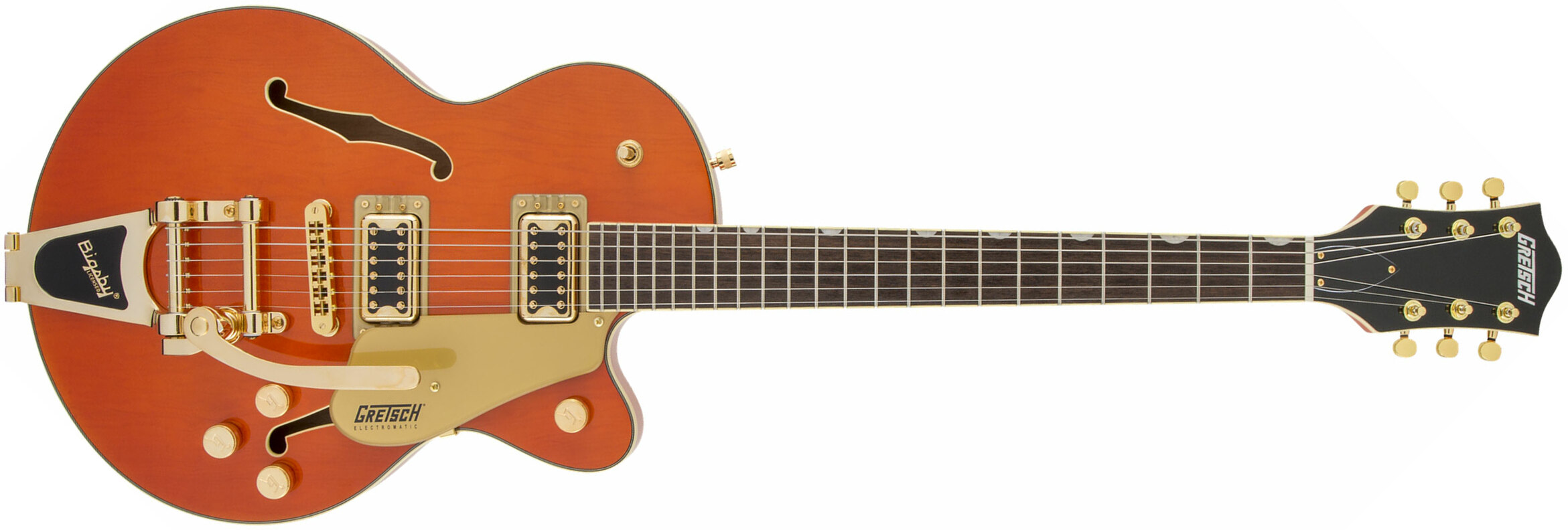 Gretsch G5655tg Electromatic Center Block Jr. Hh Bigsby Lau - Orange Stain - Semi hollow elektriche gitaar - Main picture