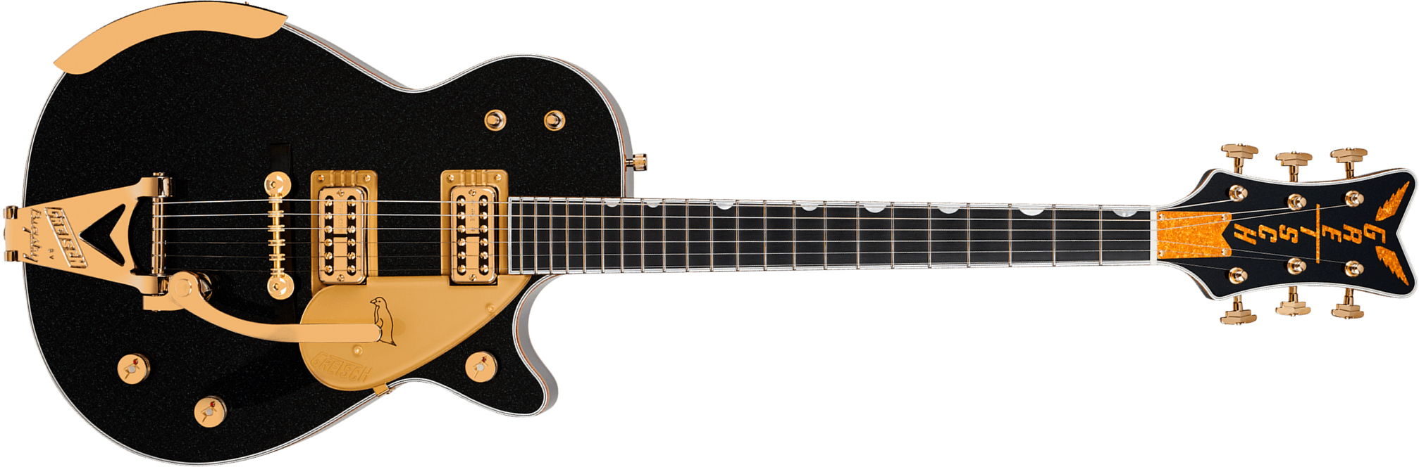 Gretsch G6134tg-58 Penguin Ltd Pro Jap 2h Trem Eb - Emerald Night - Single cut gitaar - Main picture