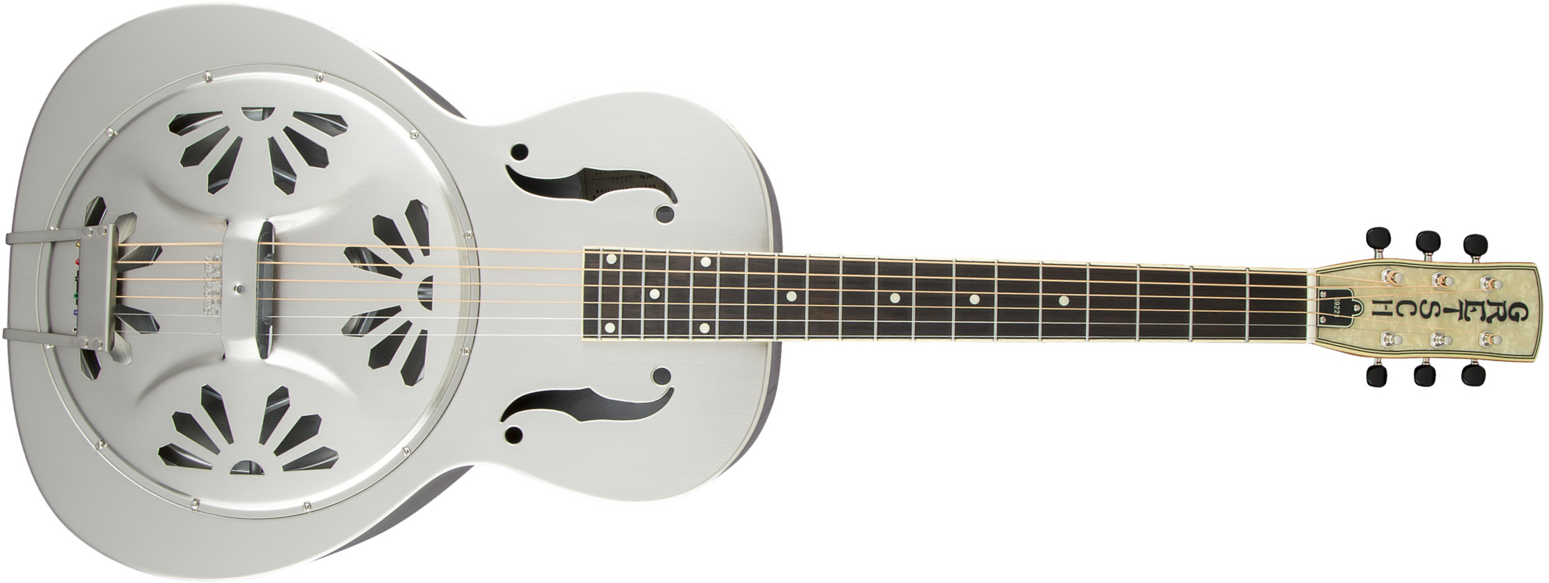 Gretsch G9221 Bobtail Steel Round-neck A.e. Pad - Silver - Dobro resonatorgitaar - Main picture