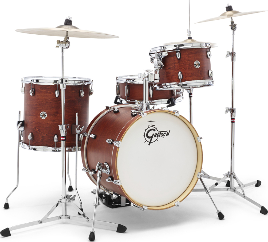 Gretsch J484swg  Catalina Club 3 Futs Jazz 18 - 4 FÛts - Satin Walnut - Jazz drumstel - Main picture