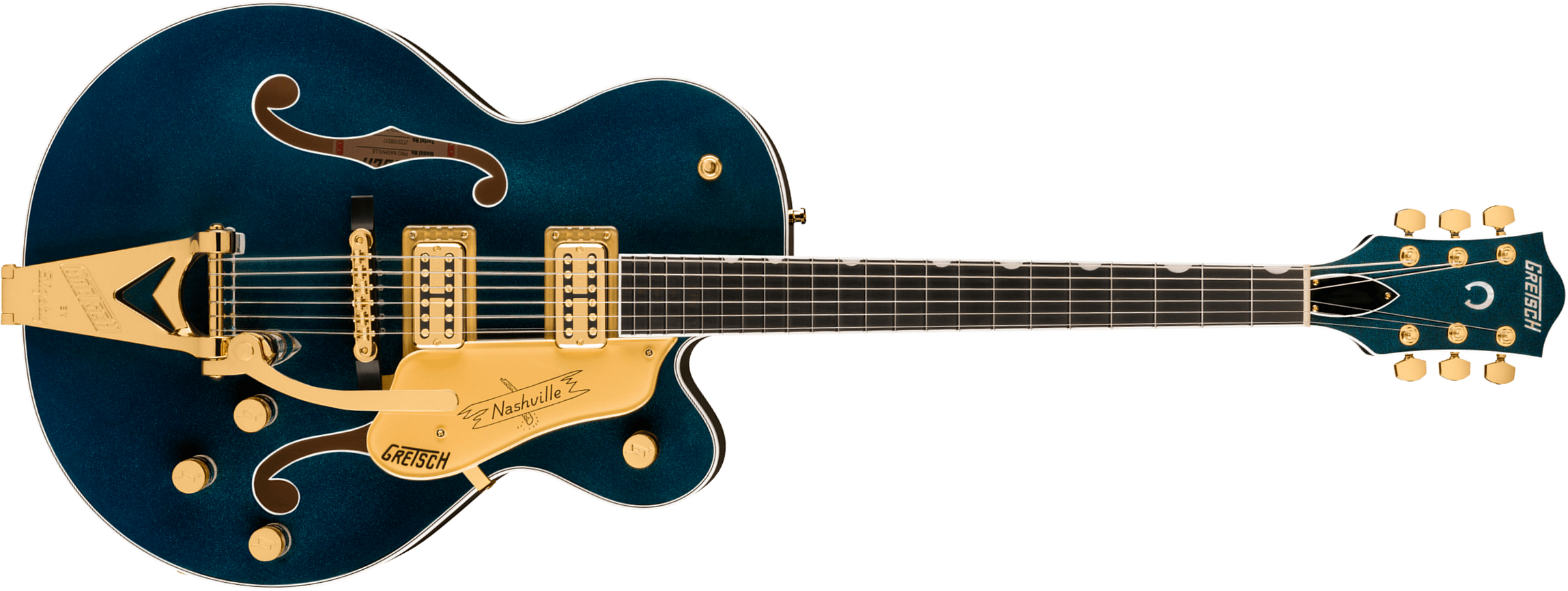 Gretsch Nashville Hollow Body Bigsby Gh Pro Jap 2h Trem Eb - Midnight Sapphire - Semi hollow elektriche gitaar - Main picture