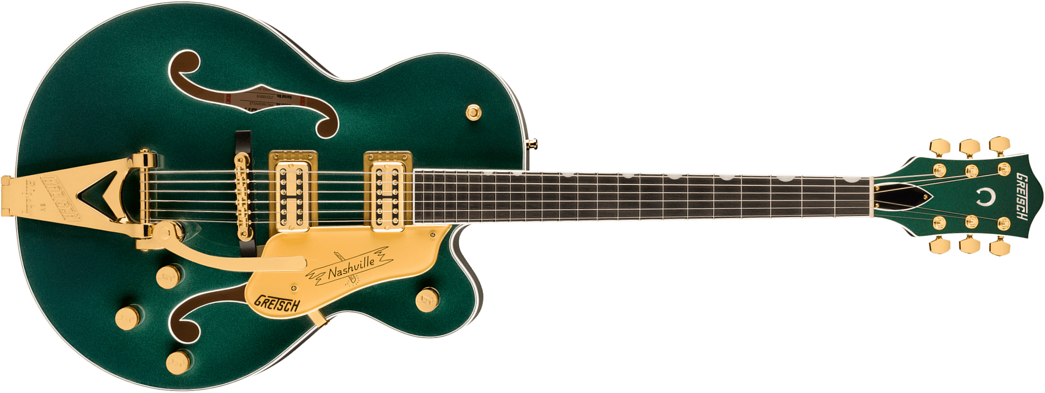 Gretsch Nashville Hollow Body Bigsby Gh Pro Jap 2h Trem Eb - Cadillac Green - Semi hollow elektriche gitaar - Main picture