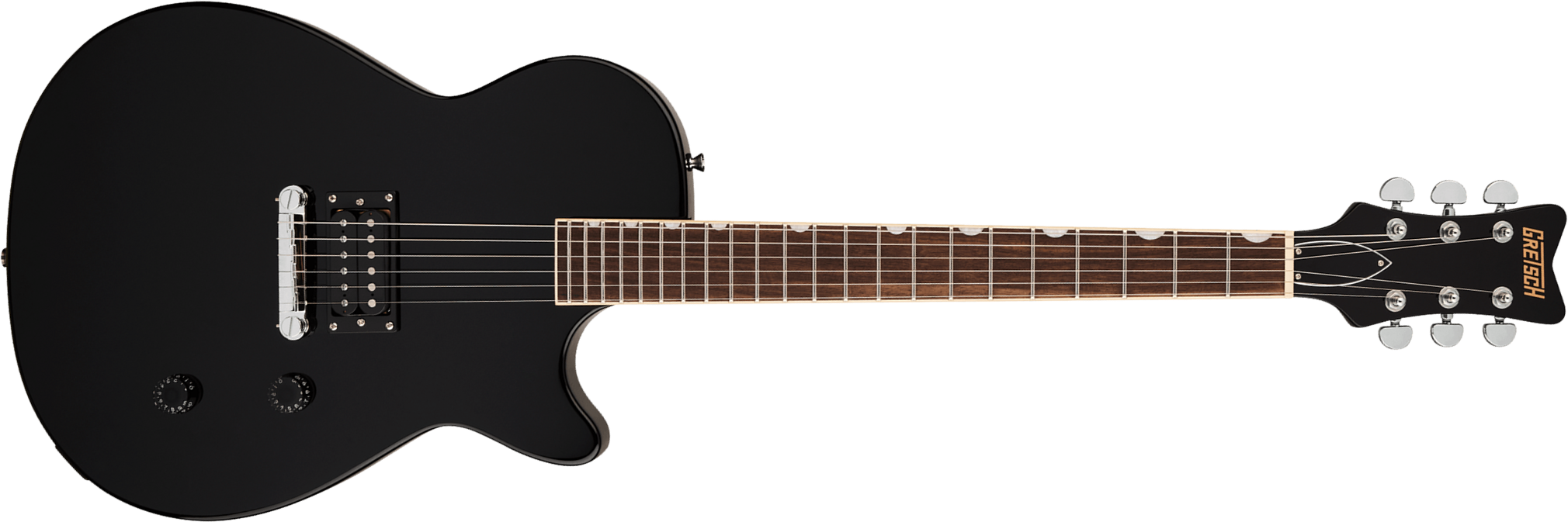Gretsch Streamliner Jet Club 1h Ht Lau - Jet Black - Single cut gitaar - Main picture