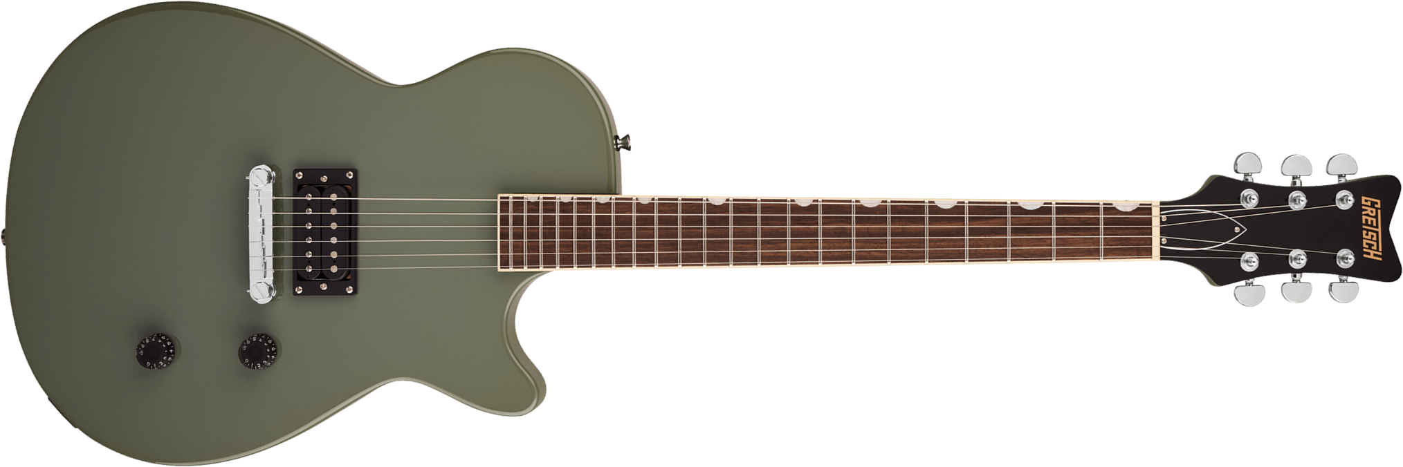 Gretsch Streamliner Jet Club 1h Ht Lau - Olive Drab Green - Single cut gitaar - Main picture