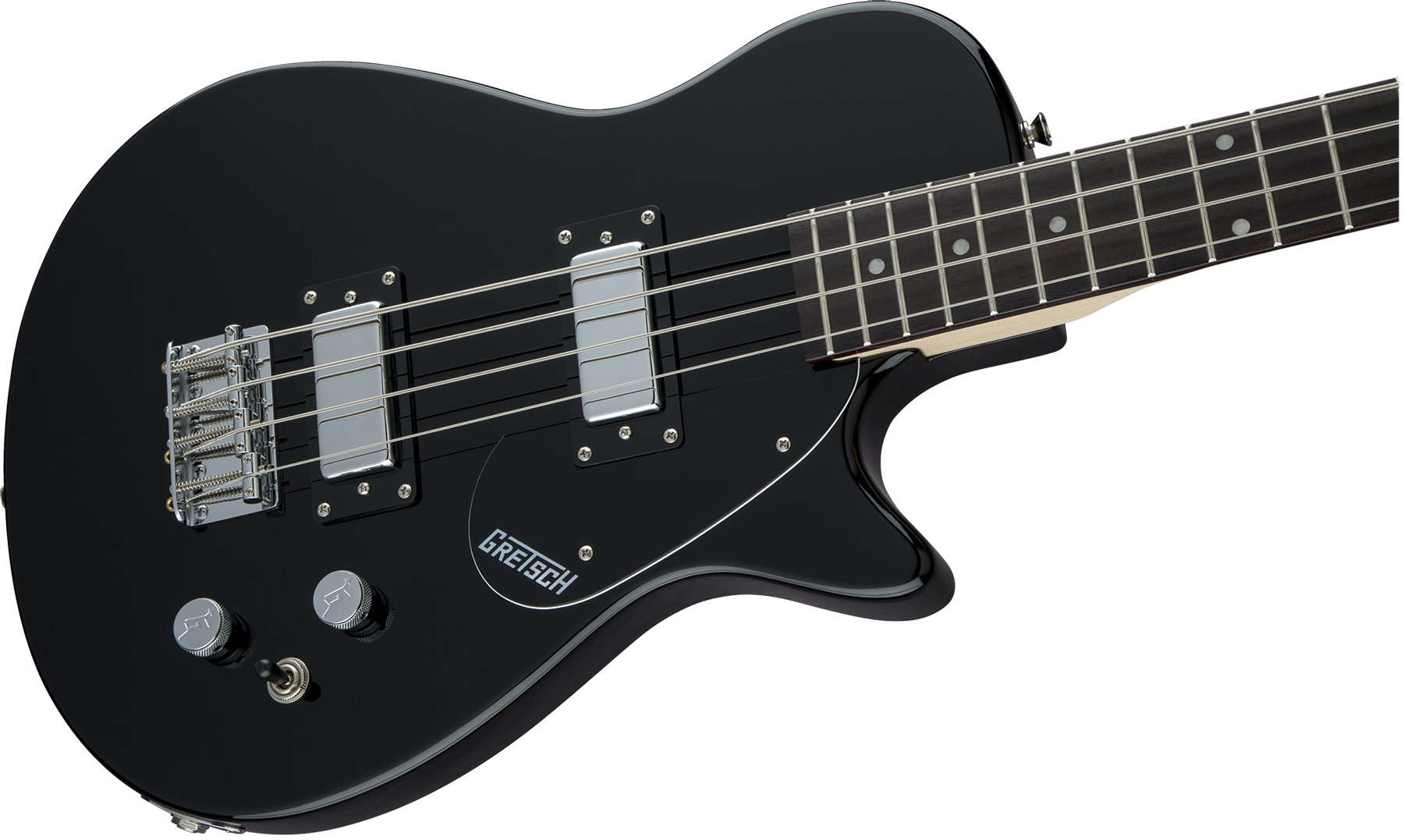 Gretsch G2220 Electromatic Junior Jet Bass Ii Short-scale 2019 Hh Wal - Black - Solid body elektrische bas - Variation 2