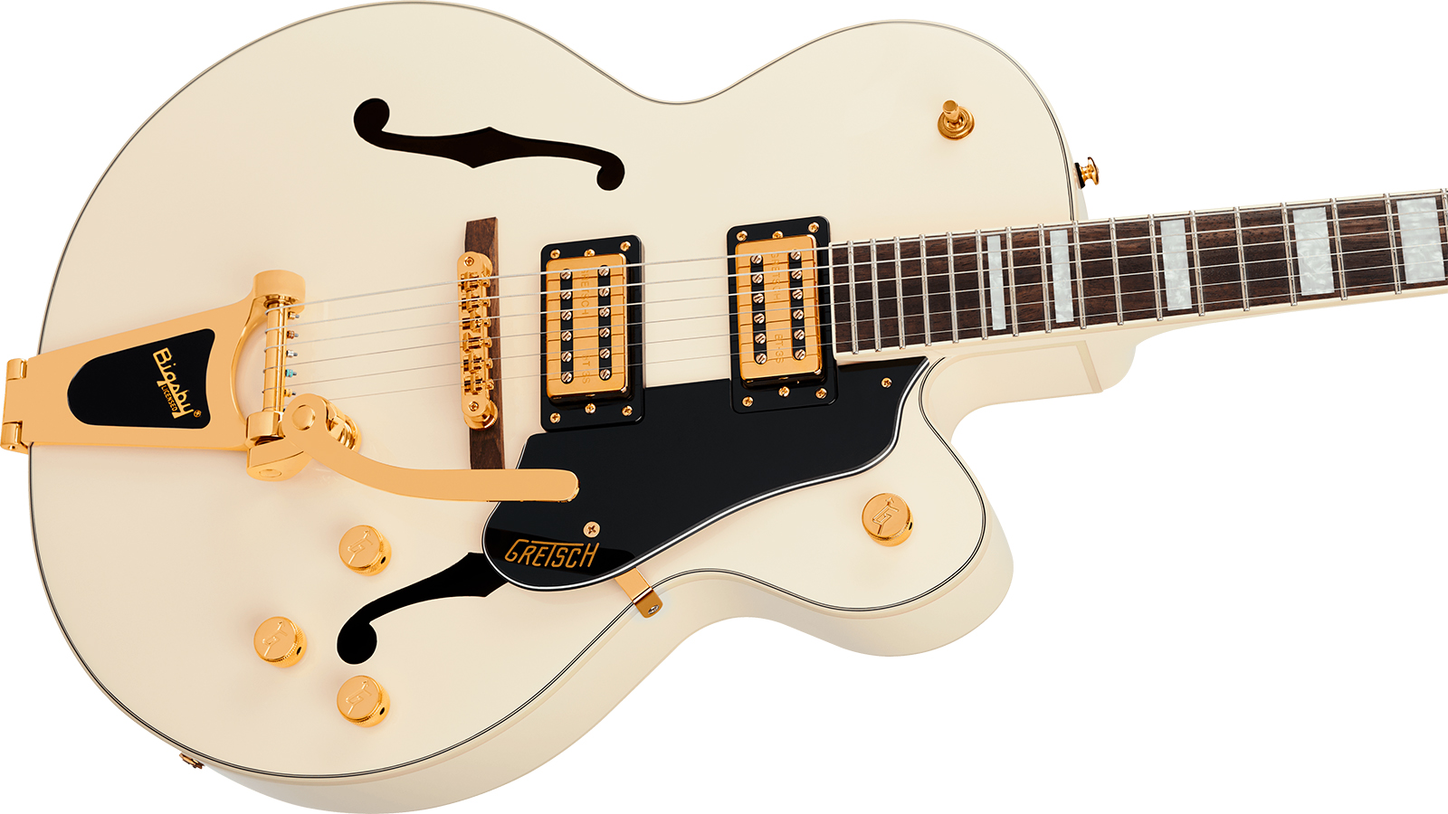 Gretsch G2420tg Streamliner Hollow Body Bigsby Ltd 2h Trem Lau - Vintage White - Semi hollow elektriche gitaar - Variation 2