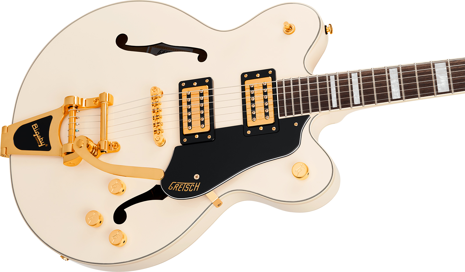Gretsch G2622tg Bigsby Streamliner Center Block Dc Bigsby Ltd 2h Trem Lau - Vintage White - Semi hollow elektriche gitaar - Variation 2