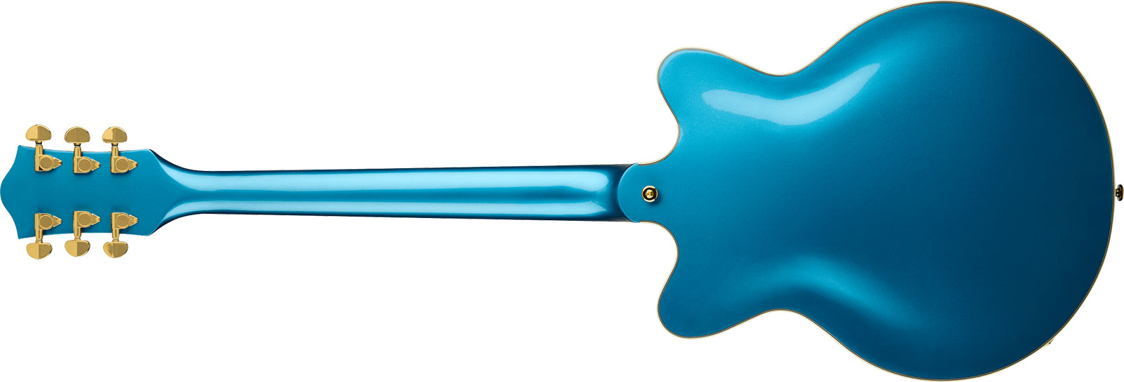 Gretsch G2655tg Center Block Jr Dc Bigsby Streamliner Ltd 2h Trem Lau - Riviera Blue - Semi hollow elektriche gitaar - Variation 1