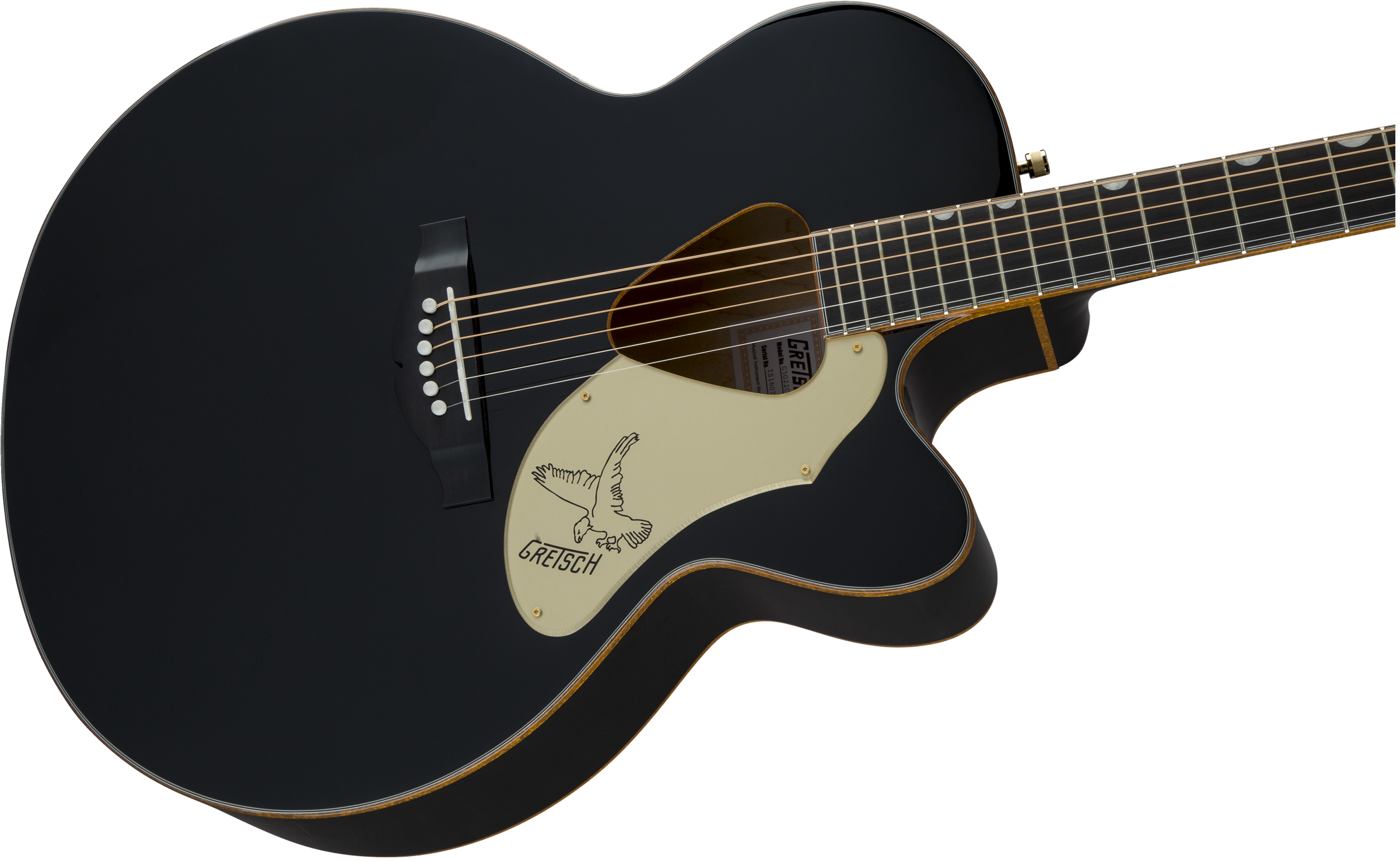 Gretsch G5022cbfe Rancher Falcon Jumbo Cw Epicea Erable Rw - Black - Elektro-akoestische gitaar - Variation 3