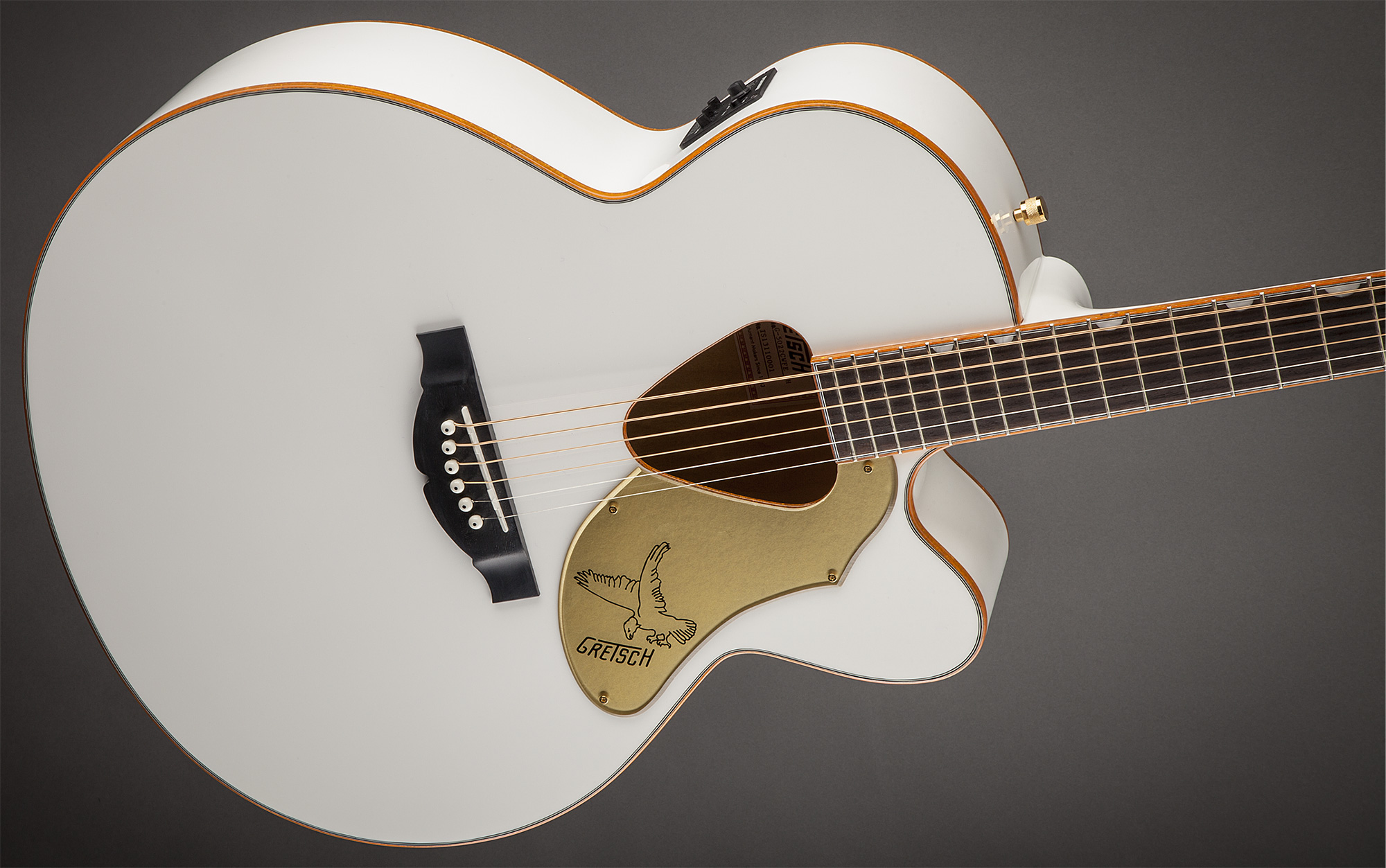 Gretsch G5022cwfe Rancher Falcon Jumbo Cw Epicea Erable Rw - White - Elektro-akoestische gitaar - Variation 6