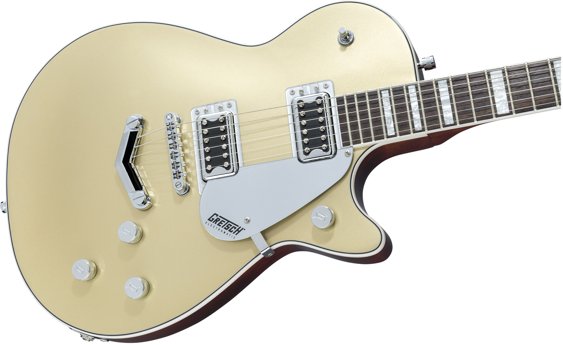 Gretsch G5220 Electromatic Jet Bt V-stoptail Hh Ht Wal - Casino Gold - Enkel gesneden elektrische gitaar - Variation 2