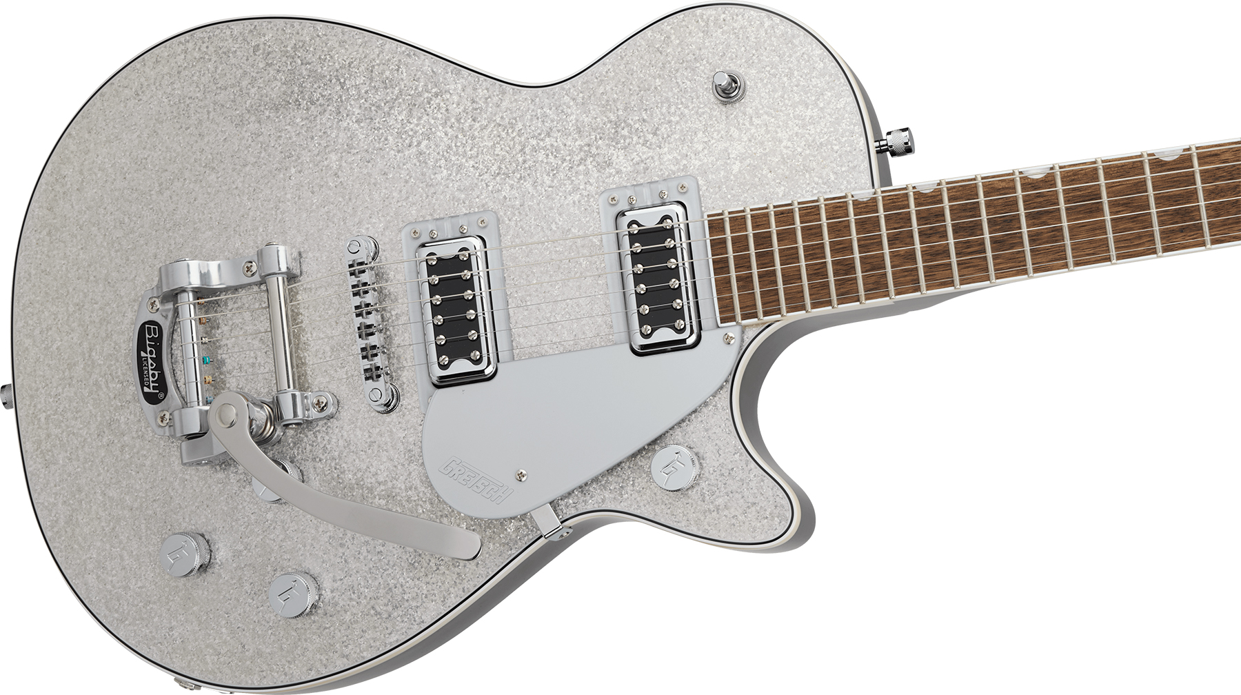 Gretsch G5230t Electromatic Jet Ft Sc Bigsby 2h Trem Lau - Silver Sparkle - Enkel gesneden elektrische gitaar - Variation 2