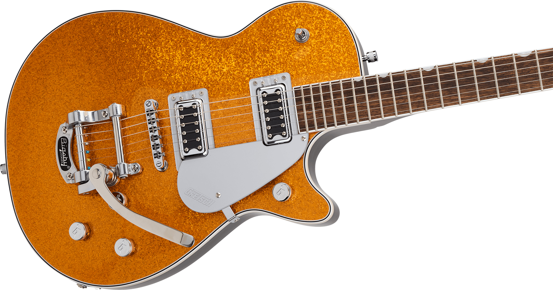 Gretsch G5230t Electromatic Jet Ft Sc Bigsby 2h Trem Lau - Gold Sparkle - Enkel gesneden elektrische gitaar - Variation 2