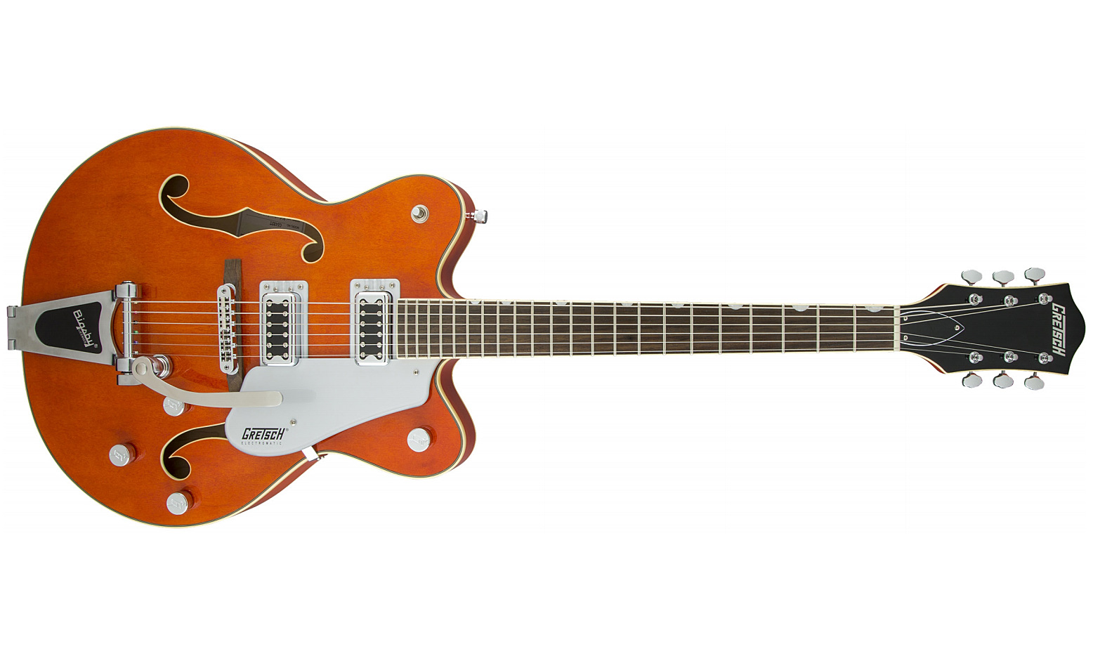 Gretsch G5422t Electromatic Hollow Body 2016 Bigsby - Orange Stain - Hollow bodytock elektrische gitaar - Variation 1