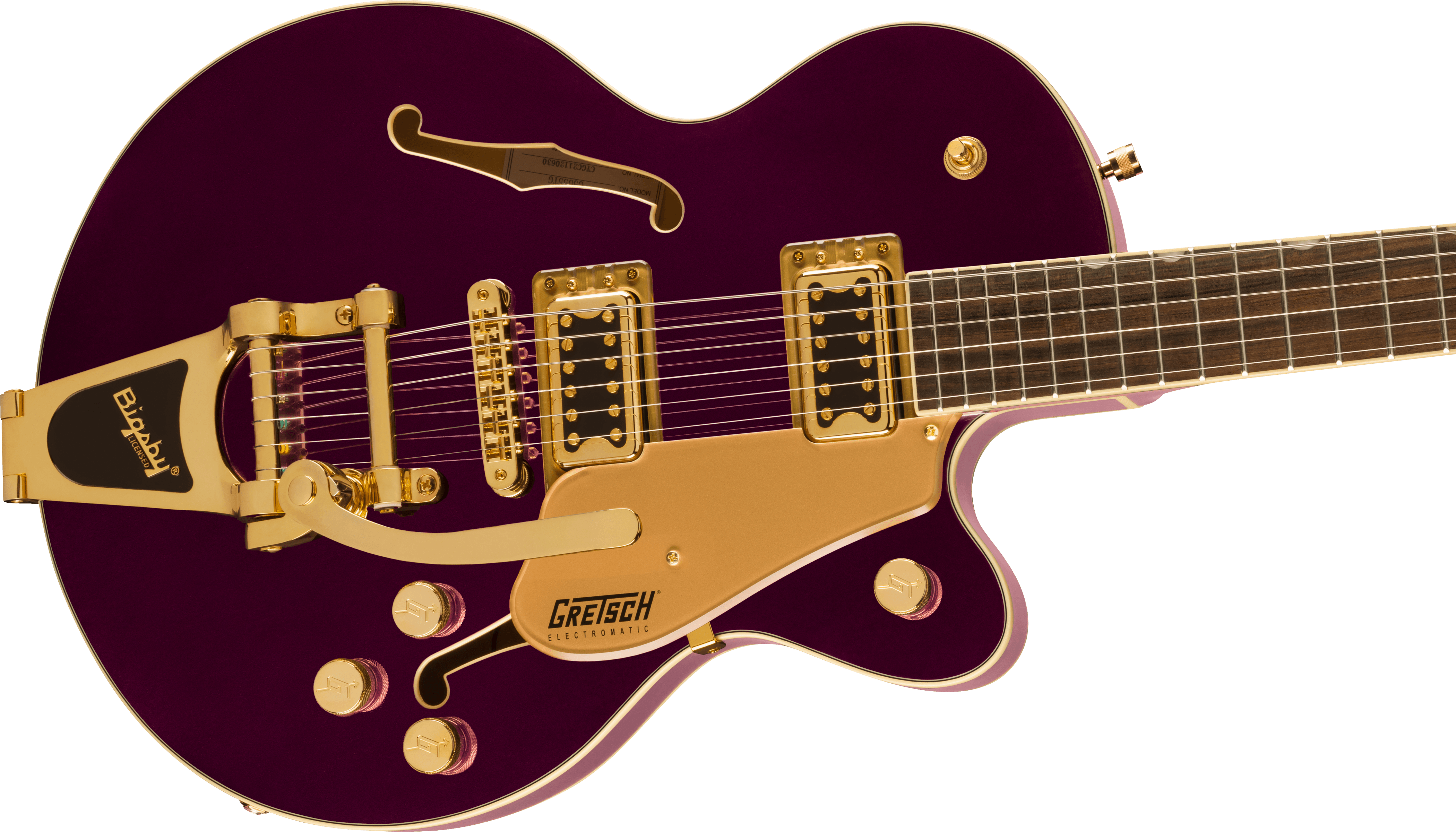 Gretsch G5655tg Electromatic Center Block Jr. Hh Bigsby Lau - Amethyst - Semi hollow elektriche gitaar - Variation 3