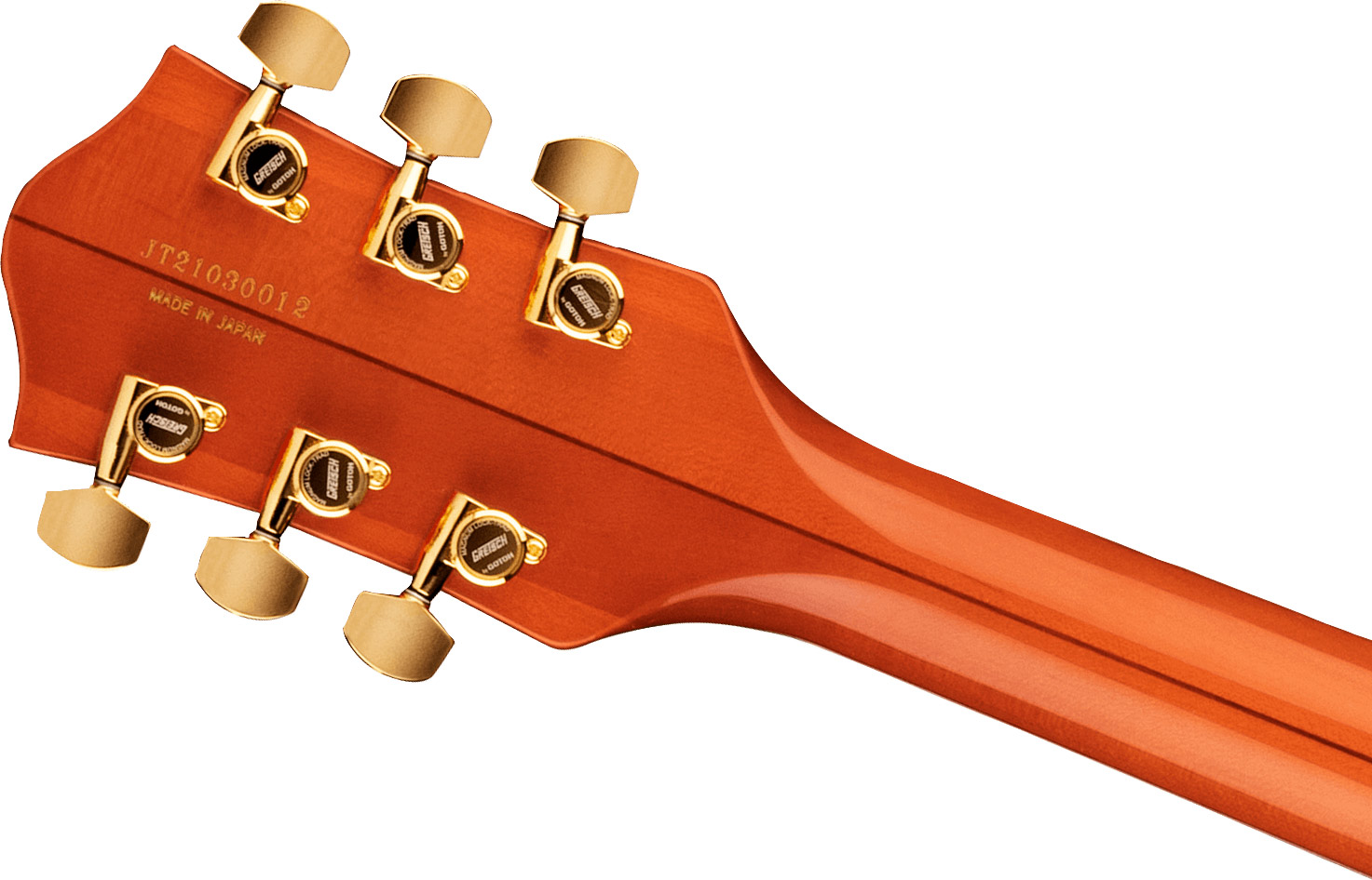 Gretsch G6120tg Players Edition Nashville Pro Jap Bigsby Eb - Orange Stain - Hollow bodytock elektrische gitaar - Variation 3