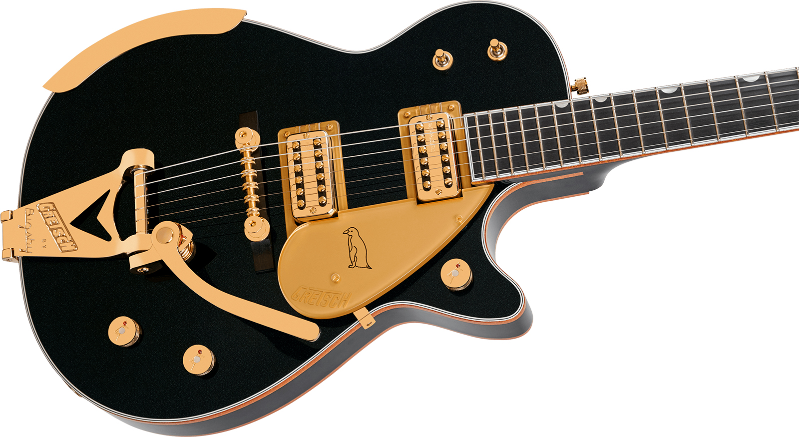 Gretsch G6134tg-58 Penguin Ltd Pro Jap 2h Trem Eb - Emerald Night - Single cut gitaar - Variation 2