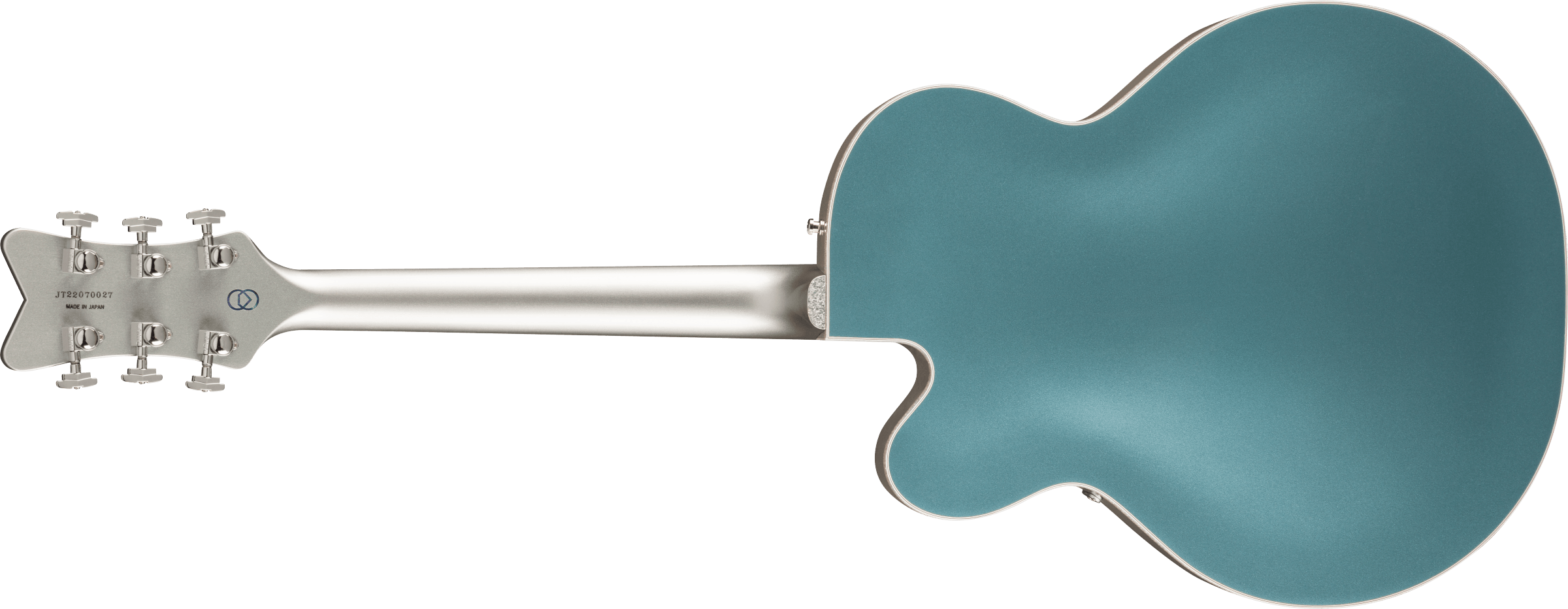 Gretsch G6136t-140 Ltd 140th Double-platinum Falcon Eb - Two-tone Stone Platinum/pure Platinum - Semi hollow elektriche gitaar - Variation 1