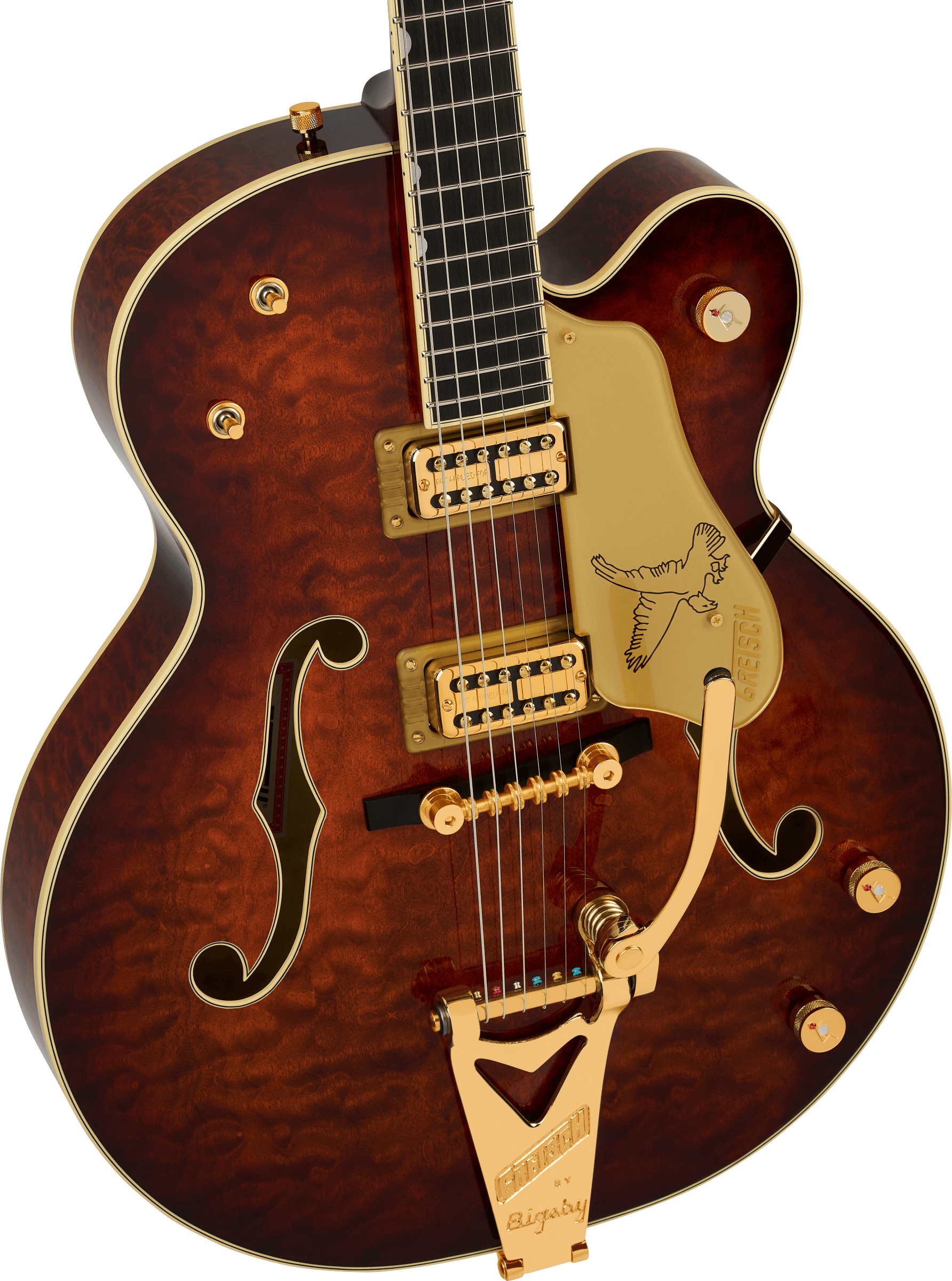 Gretsch G6136tgqm-59 Professional Ltd Edition Falcon Trem Hh Eb - Forge - Semi hollow elektriche gitaar - Variation 2