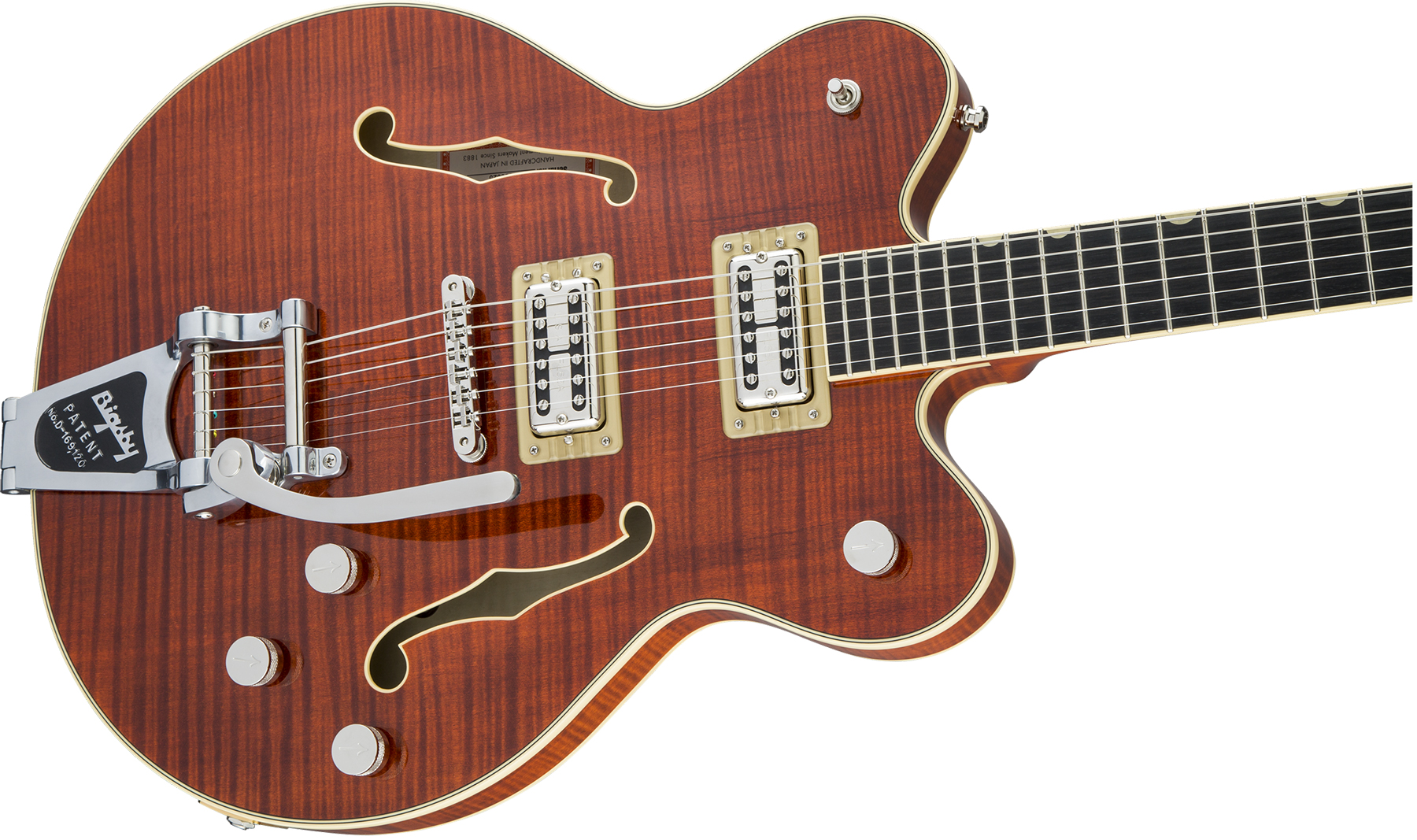 Gretsch G6609tfm Broadkaster Center Bloc Dc Players Edition Pro Jap Bigsby Eb - Bourbon Stain - Semi hollow elektriche gitaar - Variation 2