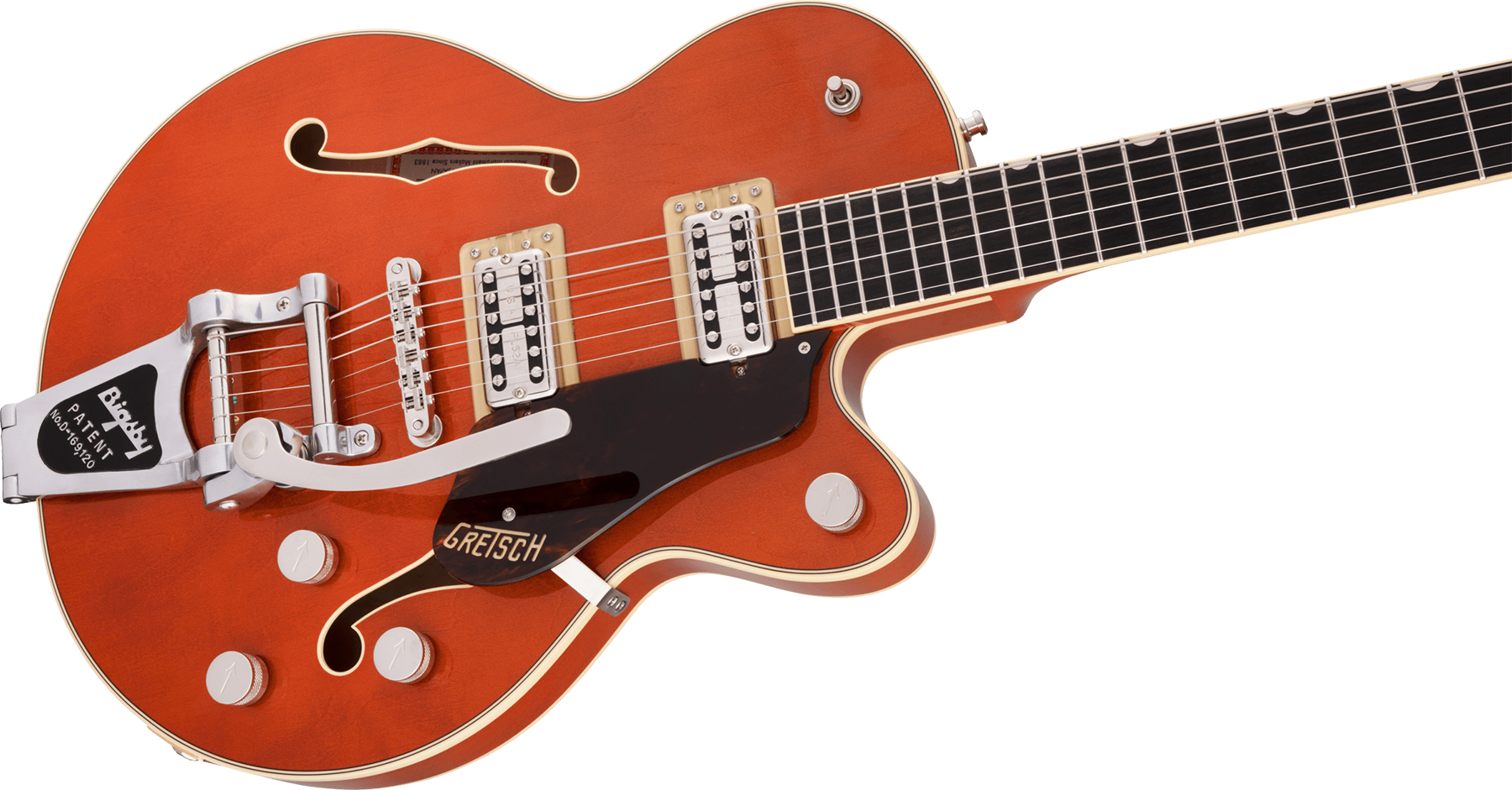 Gretsch G6659t Broadkaster Jr Center Bloc Players Edition Nashville Pro Jap Bigsby Eb - Roundup Orange - Semi hollow elektriche gitaar - Variation 2