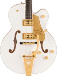 Semi hollow elektriche gitaar Gretsch Professional Falcon Hollow Body with Bigsby (Japan) - White