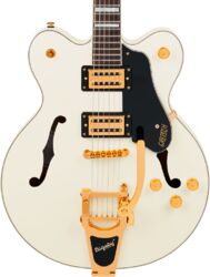 Semi hollow elektriche gitaar Gretsch G2622TG Streamliner Center Block DC Bigsby Ltd - Vintage white