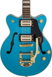 Semi hollow elektriche gitaar Gretsch G2655TG Streamliner Center Block Jr. Double-Cut Bigsby Ltd - Riviera blue