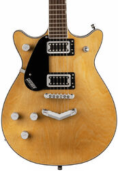 Linkshandige elektrische gitaar Gretsch G5222LH Electromatic Double Jet BT with V-Stoptail - Natural