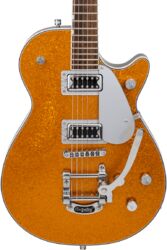 Enkel gesneden elektrische gitaar Gretsch G5230T Electromatic Jet FT Single-Cut Bigsby - gold sparkle