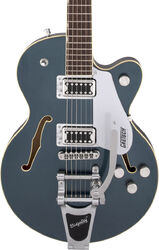 Semi hollow elektriche gitaar Gretsch G5655T Electromatic Center Block Jr. Single-Cut Bigsby - Jade grey metallic