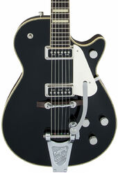 Enkel gesneden elektrische gitaar Gretsch G6128T-53 Vintage Select ’53 Duo Jet with Bigsby - Black