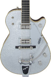 Single cut gitaar  Gretsch Professionnal G6129T-59 Vintage Select ’59 Silver Jet Bigsby (Japan) - Silver sparkle