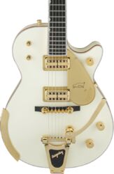 Enkel gesneden elektrische gitaar Gretsch Professionnal Vintage Select G6134T-58 Penguin Bigsby (Japan) - vintage white