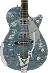 Single cut gitaar  Gretsch Professionnal G6134T-58 Penguin Bigsby Ltd (Japan) - Light blue pearl
