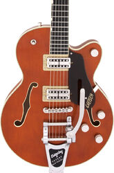Semi hollow elektriche gitaar Gretsch G6659T Players Edition Broadkaster Jr. Nashville Professional Japan - Roundup orange